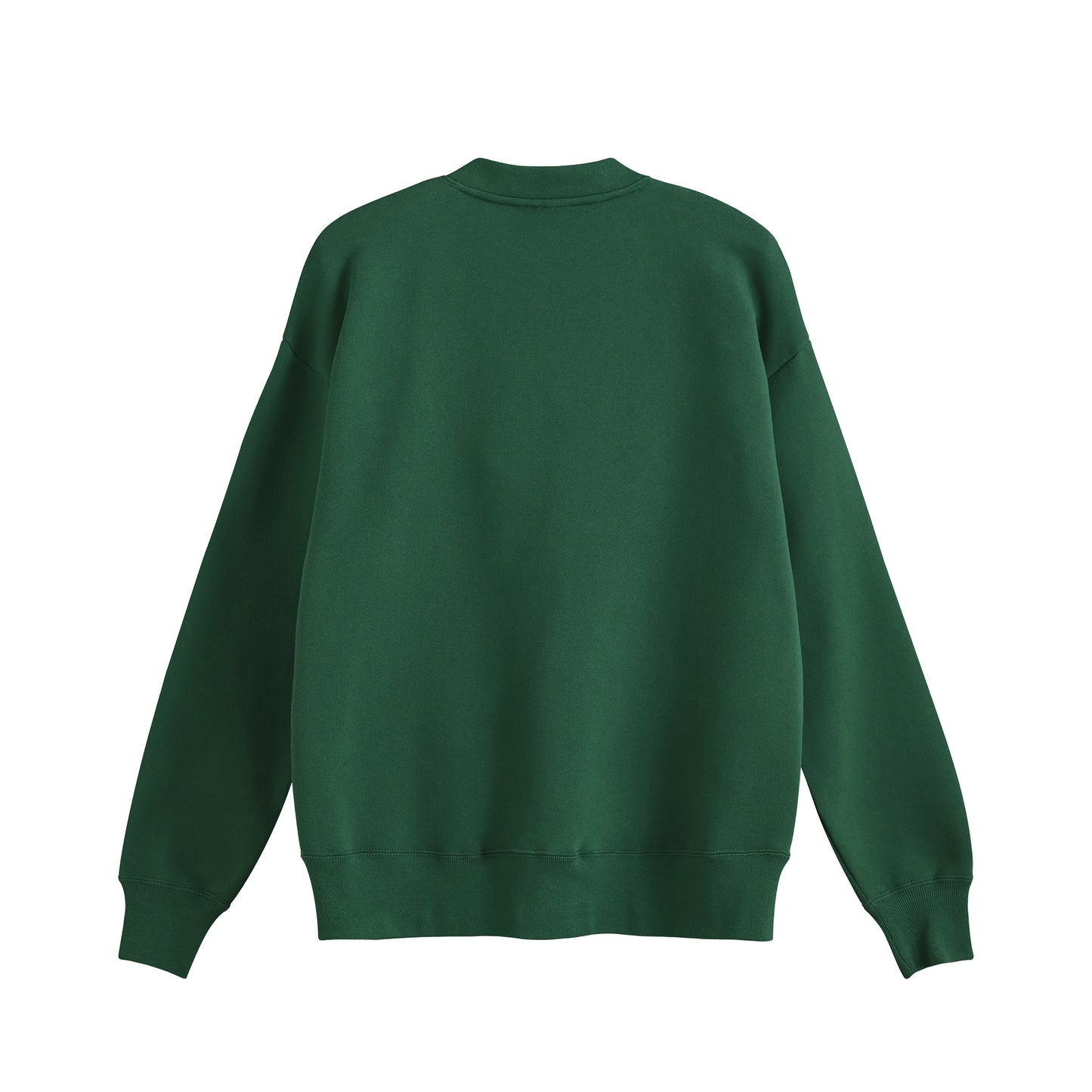 fleece-lined sweatshirt cardigan