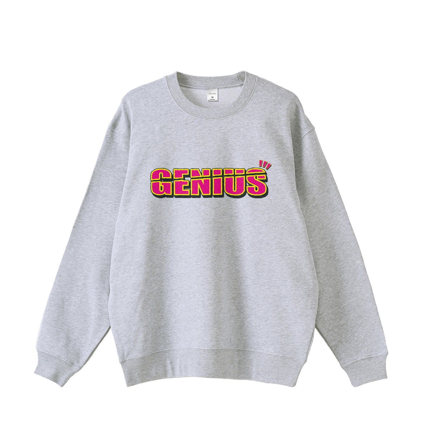 Standard Reverse Fleece Sweatshirt "GENIUS"
