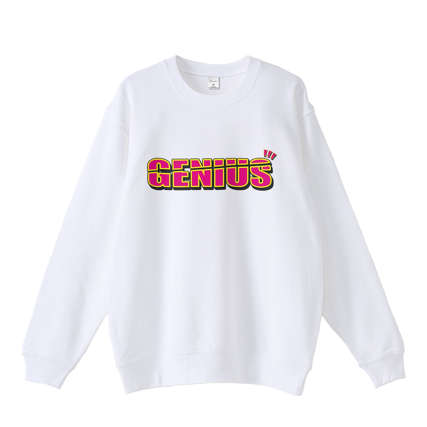 Standard Reverse Fleece Sweatshirt "GENIUS"