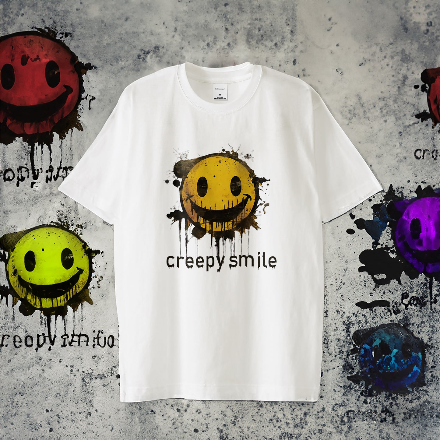 T-shirt "creepy smile"