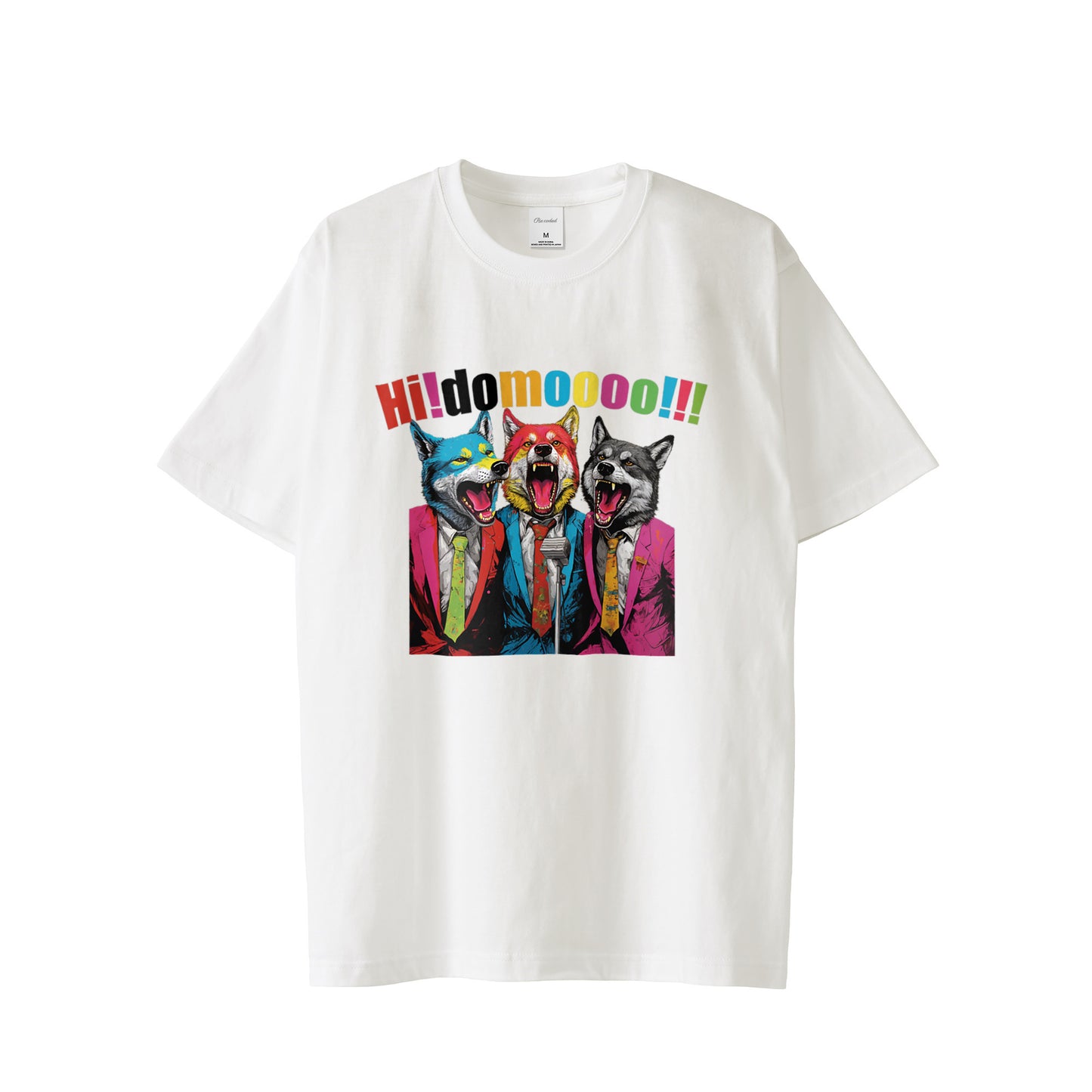T-shirt "Hi!domooo!!! はいどーも!!!”