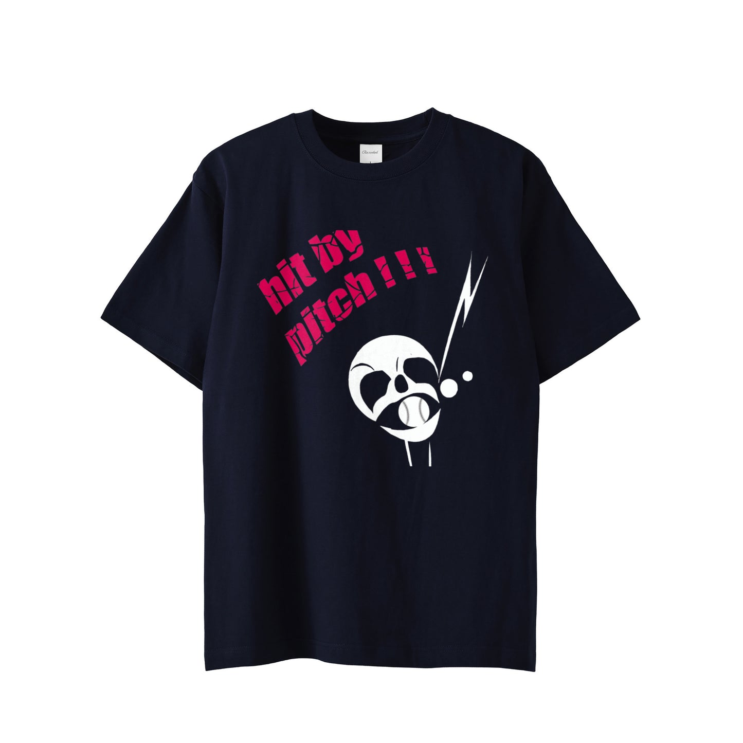 T-shirt "hit by pitch!!!"