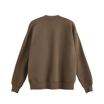 fleece-lined sweatshirt cardigan