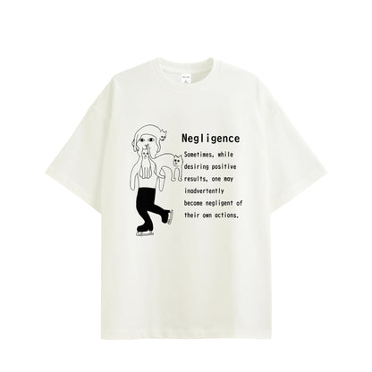 11.3oz Heavyweight T-shirt  "Negligence" Yamagata's Collection