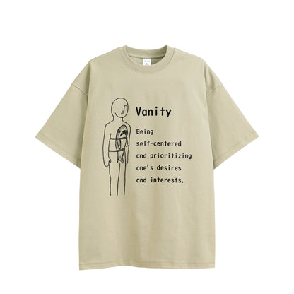 11.3oz Heavyweight T-shirt  "Vanity"  Yamagata's Collection