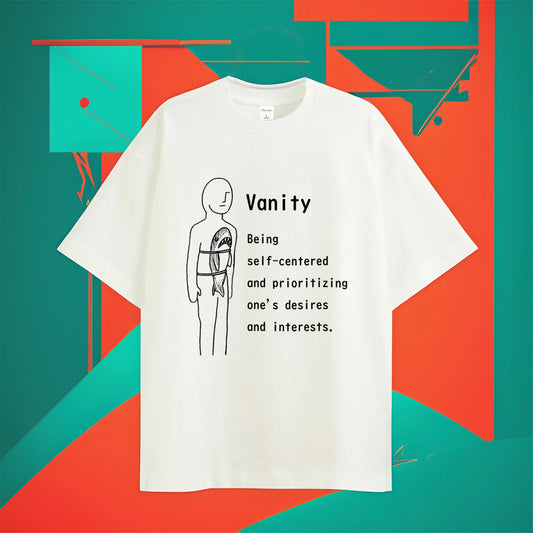 11.3oz Heavyweight T-shirt  "Vanity"  Yamagata's Collection