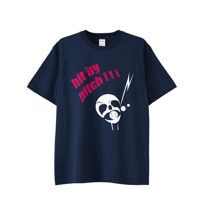 T-shirt "hit by pitch!!!"